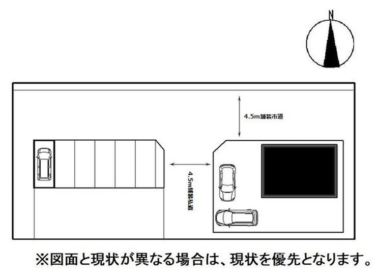加須市久下3丁目　中古戸建の区画図|図面と現況が異なる場合、現況を優先とします。