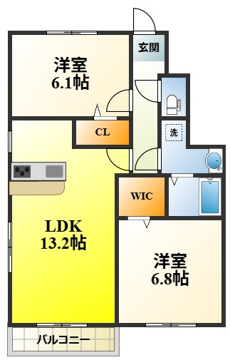 アルミック山荘Cの間取り