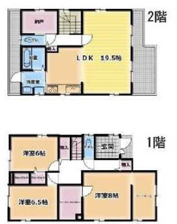 【間取り】 | 大津市唐崎1丁目18-8-6　中古戸建
