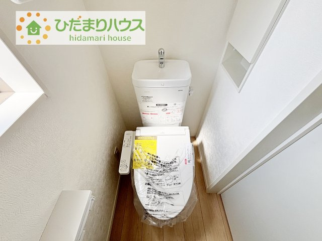 【トイレ】 | 常総市本石下第12　新築戸建　8号棟 | トイレは1F、2F共に完備！取り合いになることがありませんね(^^)/