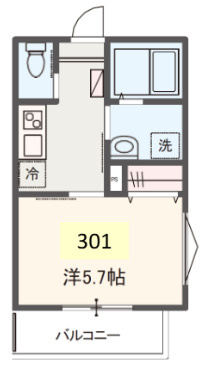 MELDIA中河原の間取り