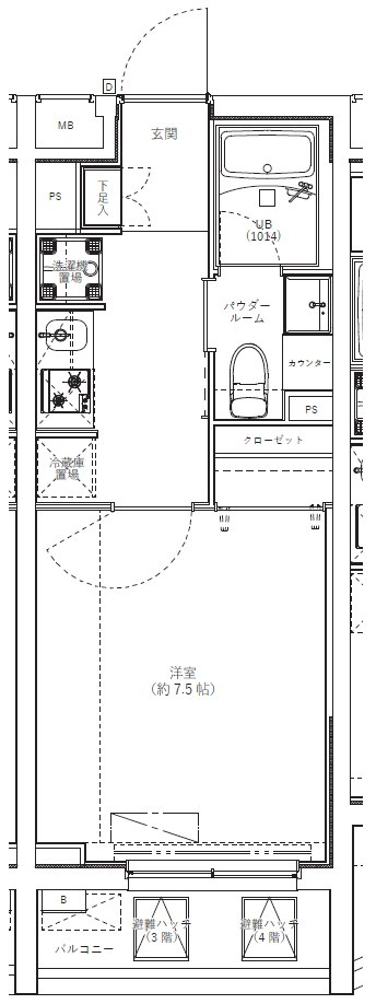 GENOVIA学芸大学の間取り