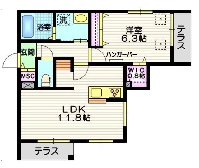 グレイスパーク豊町の間取り