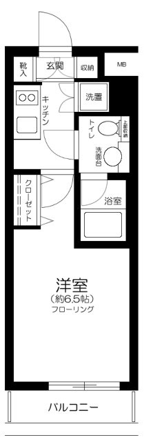 プレール・ドゥーク西新宿Ⅱの間取り