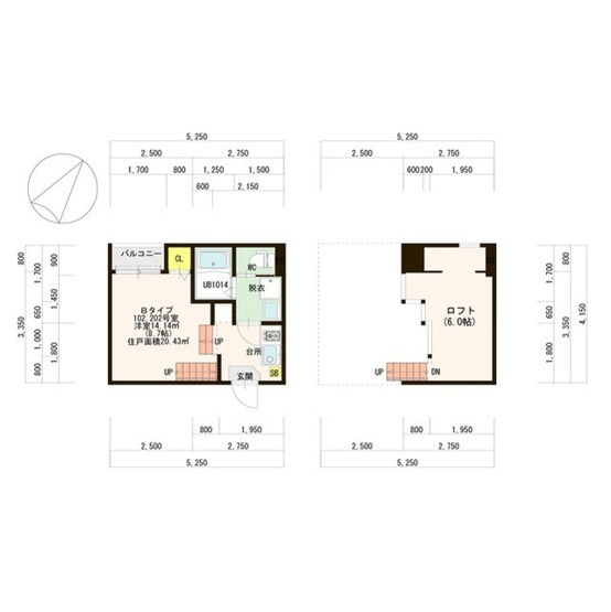【間取り】 | ハーモニーテラス香椎駅東 