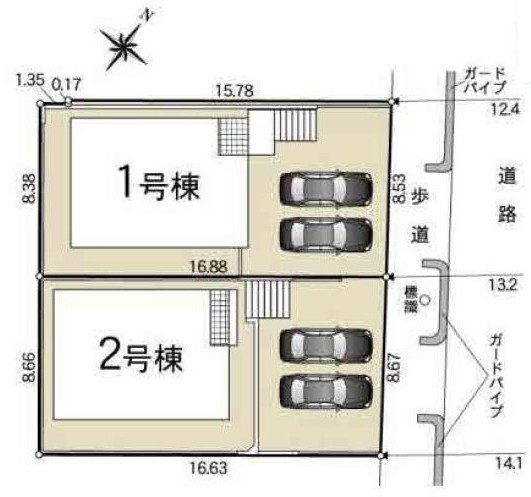 安城市二本木新町一丁目21番16の一部『仲介手数料無料』新築一戸建て・建売の区画図