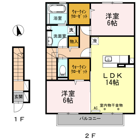 エトワール Ⅰ棟の間取り
