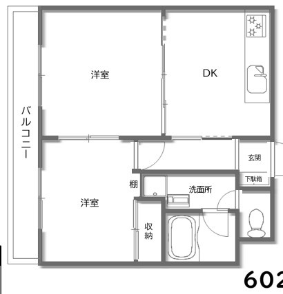 ウイング上福岡の間取り