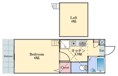 アザレ生麦A棟の間取り