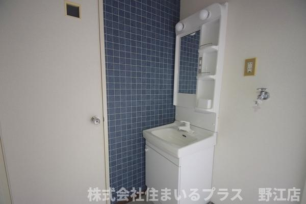 メゾン城北の洗面所