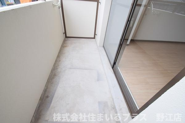 メゾン城北のバルコニー