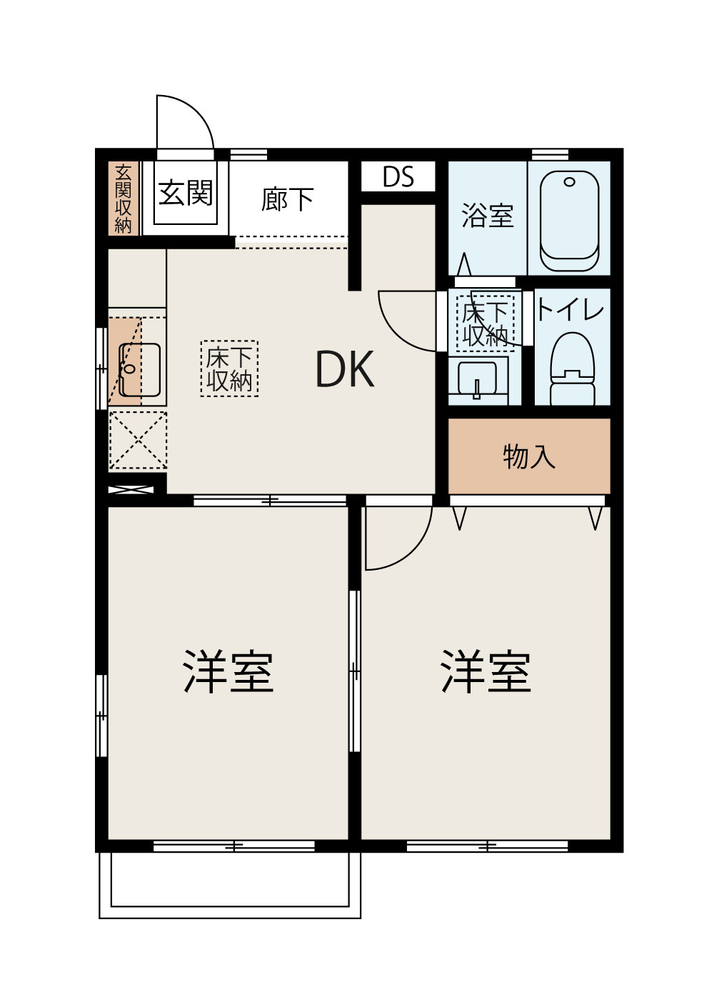 パルティール三保の間取り