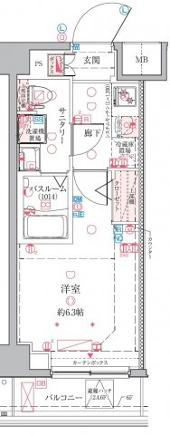 クレヴィスタ横浜綱島の間取り
