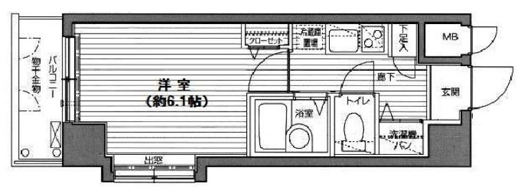 ガラ・ステージ市ヶ谷弐番館の間取り|間取りです。