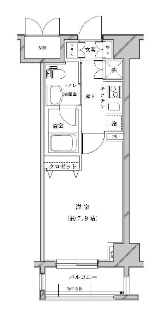 ライジングプレイス浅草参番館の間取り