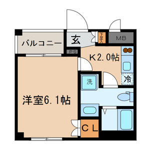 ラフィネ森下の間取り