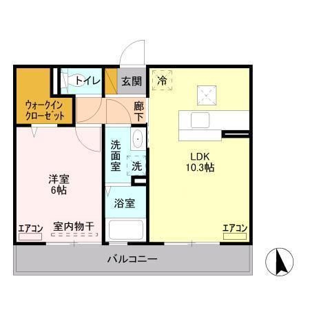 【間取り】 | メゾン　あい・あこ　あこ
