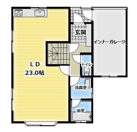 米沢市大字舘山　二階建て中古住宅