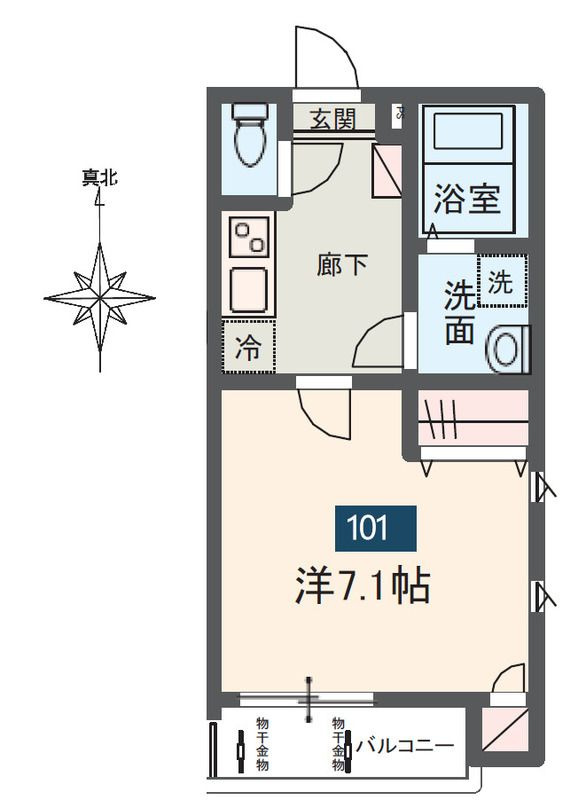 MELDIA北綾瀬Ⅳの間取り