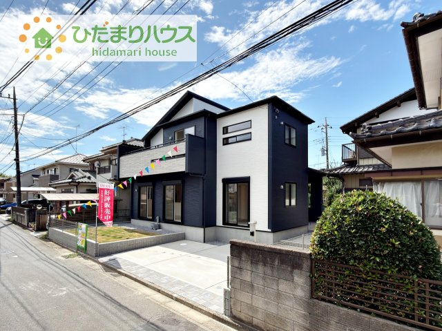 【外観】 | 牛久市さくら台1丁目5期　新築戸建 | デザイナーズのようなお洒落な外観です(^^♪