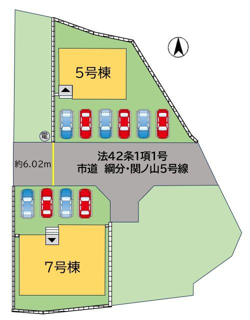 飯塚市綱分10期の区画図