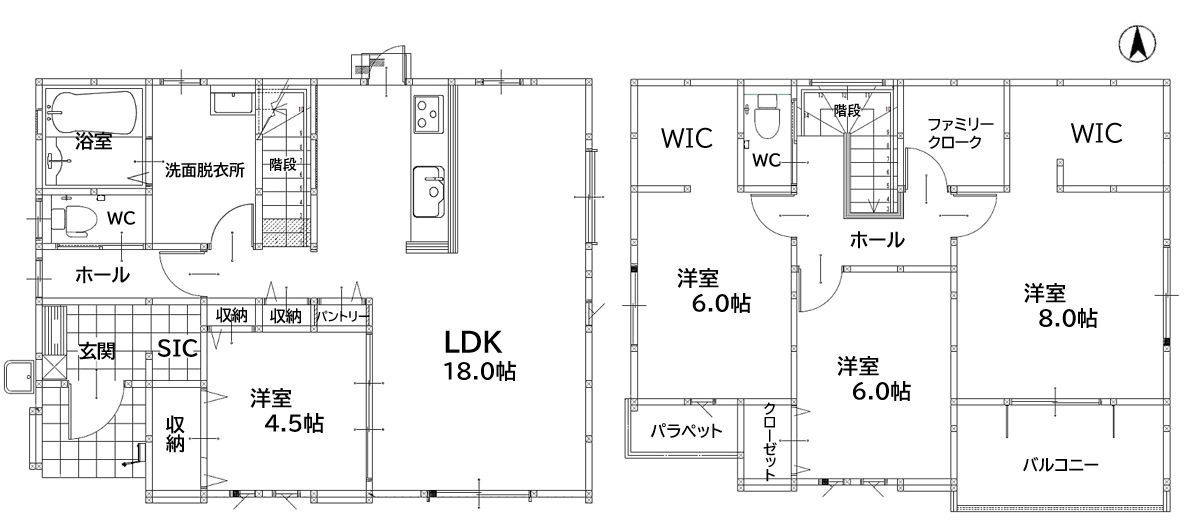 飯塚市綱分10期の間取り