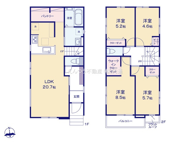 リガーレ下方町4期の間取り
