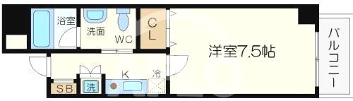 フィオレ立売堀の間取り|フィオレ立売堀　間取り