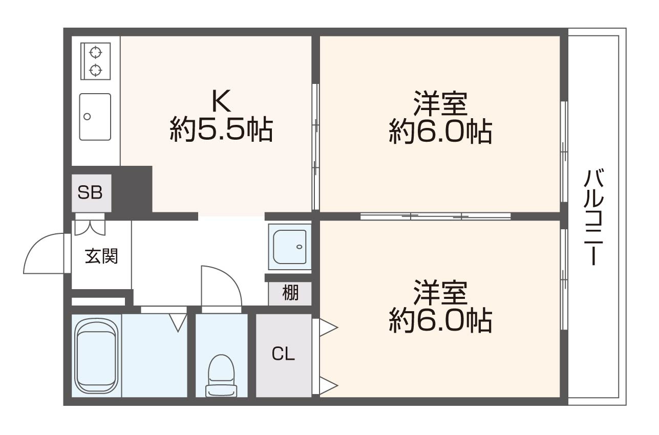 トリプルステーション菱屋西の間取り