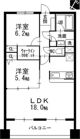 ソシア楠乃木藤が丘の間取り