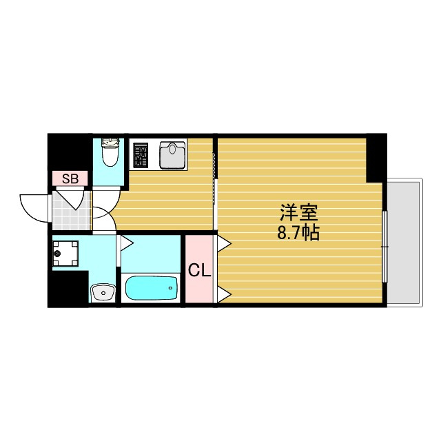ヴェリテ新大阪Ⅱの間取り