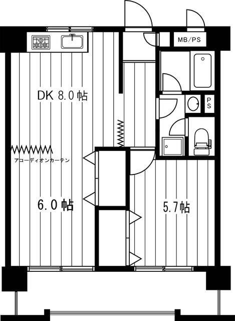 エスポワール岩淵の間取り|間取りです。
