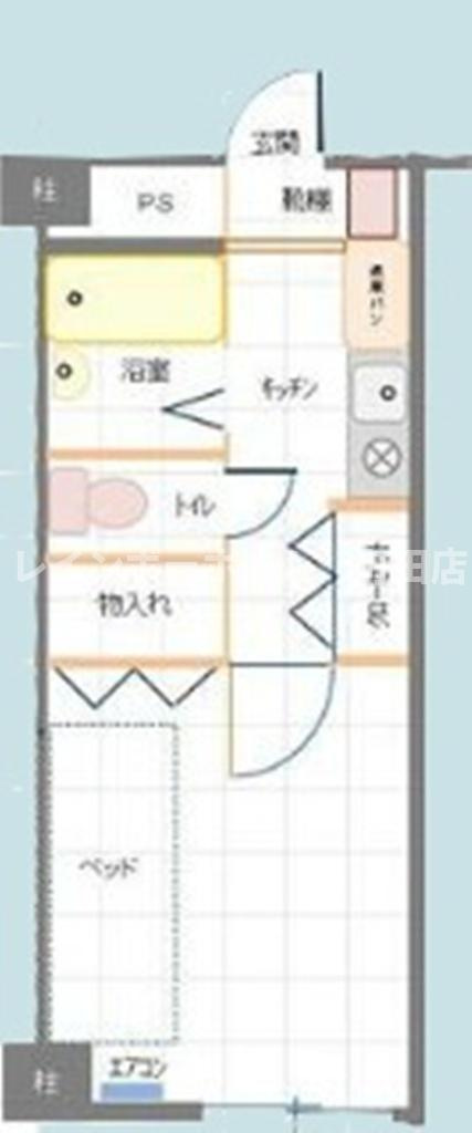 マーガレット東林間※初期費用分割後払いサービス利用可能物件の間取り