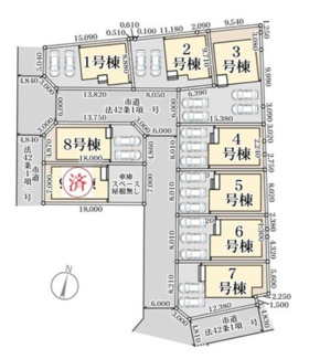 【区画図】 | 新築　新潟市中央区本馬越  第1  4号
