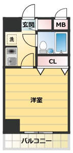 単身者向けの間取りです。