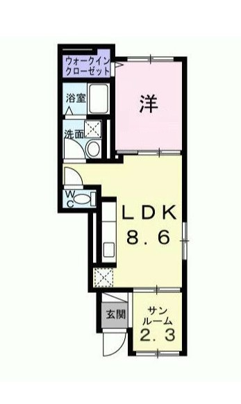 メゾン　ド　ベルの間取り|間取りです。