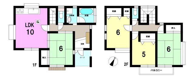 中古戸建の間取り