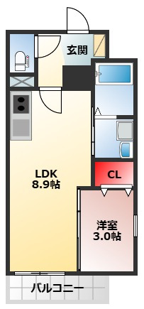 【間取り】 | フィアスコート白鷺駅前