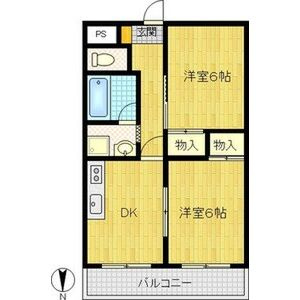 サンハイツ高井田の間取り