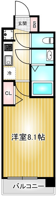 プレサンス大須観音駅前|名古屋市の賃貸ならMy賃貸の間取り|プレサンス大須観音駅前
