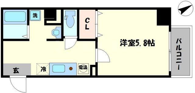 みおつくし西なんばの間取り|みおつくし西なんば　間取り