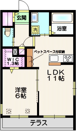 シャンテイーリオの間取り