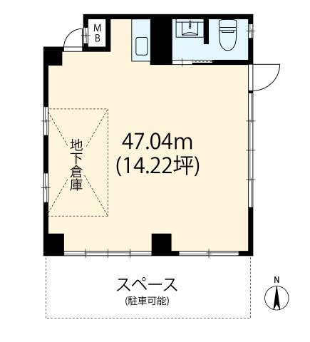 国分寺市東元町２丁目の賃貸マンションの間取り