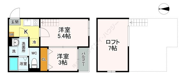 ＧＯＬＡＩ薬師堂の間取り