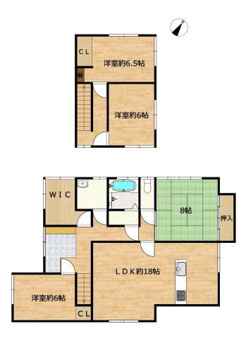 八戸市白銀台4丁目の間取り