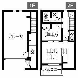 【間取り】 | YKGarage湘南大和(ワイケーガレージショウナンヤマト)