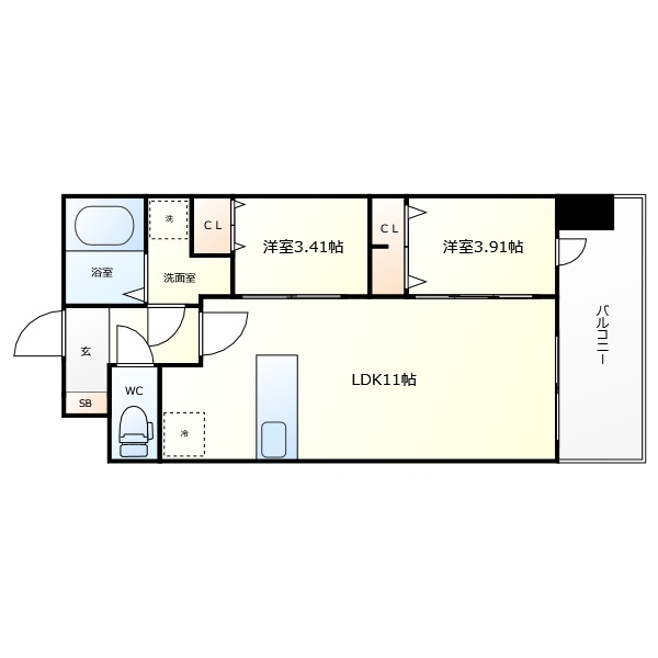 ATLAS加賀屋　加賀屋東小学校区の間取り|ATLAS加賀屋　間取り
