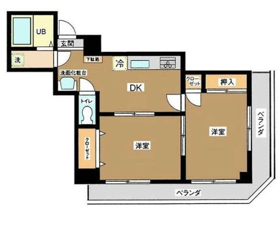 シャトレ戸邊の間取り|間取りです。