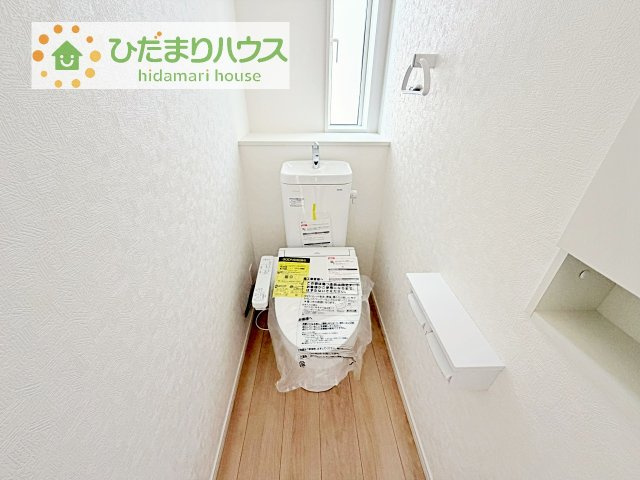 【トイレ】 | 常総市本石下第12　新築戸建　7号棟 | 節水できるトイレで、少ないお水でもしっかりと洗浄してくれます！