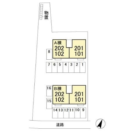 ウィルモアefu　A棟の区画図